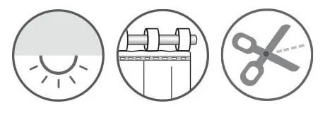 Бяло-зелена завеса от воал 135x245 cm – Sehlbach