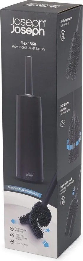 Черна четка за тоалетна Flex – Joseph Joseph