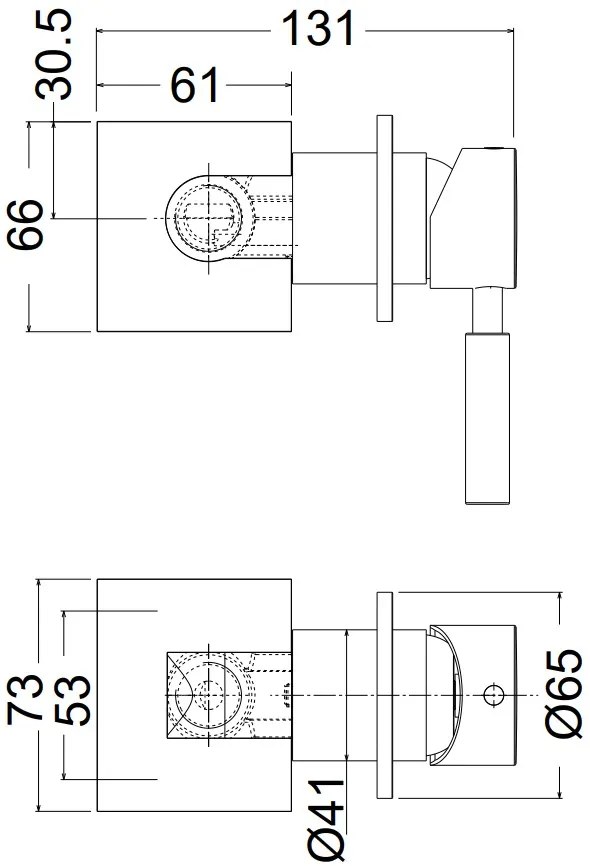 Смесител за вграждане Tech La Torre 12051-Inox