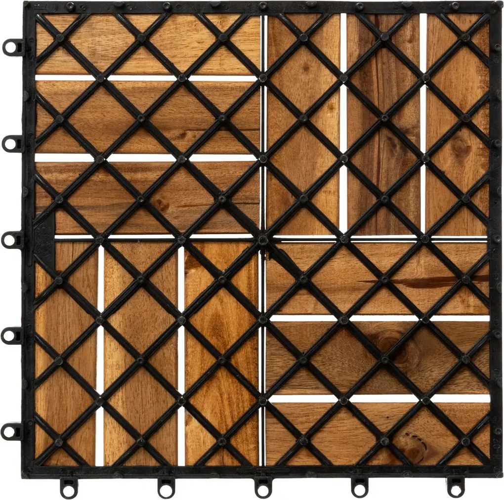 Декинг плочки с клик-система atmosphera 30x30 cm,9 броя, Акация