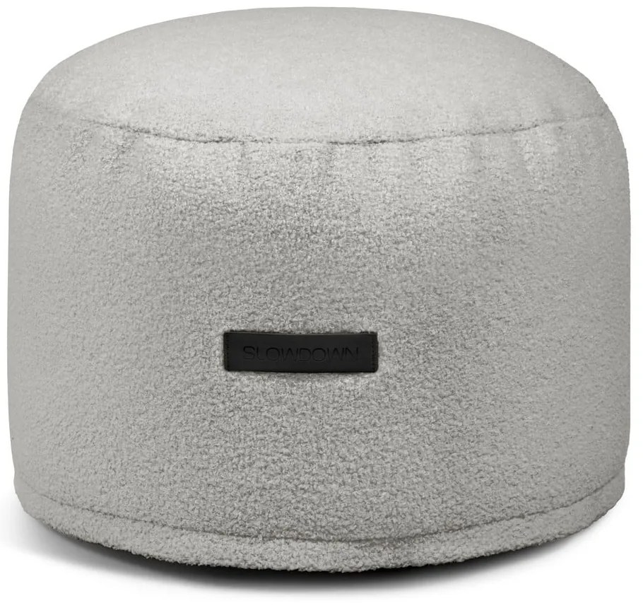 Светлосив пуф от букле Mini – SLOWDOWN