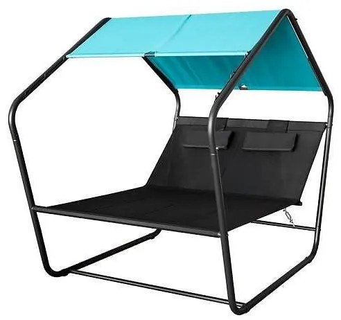 Шезлонг с регулируем сенник My Garden MT041032_lake blue 208 х 148 х 187 см