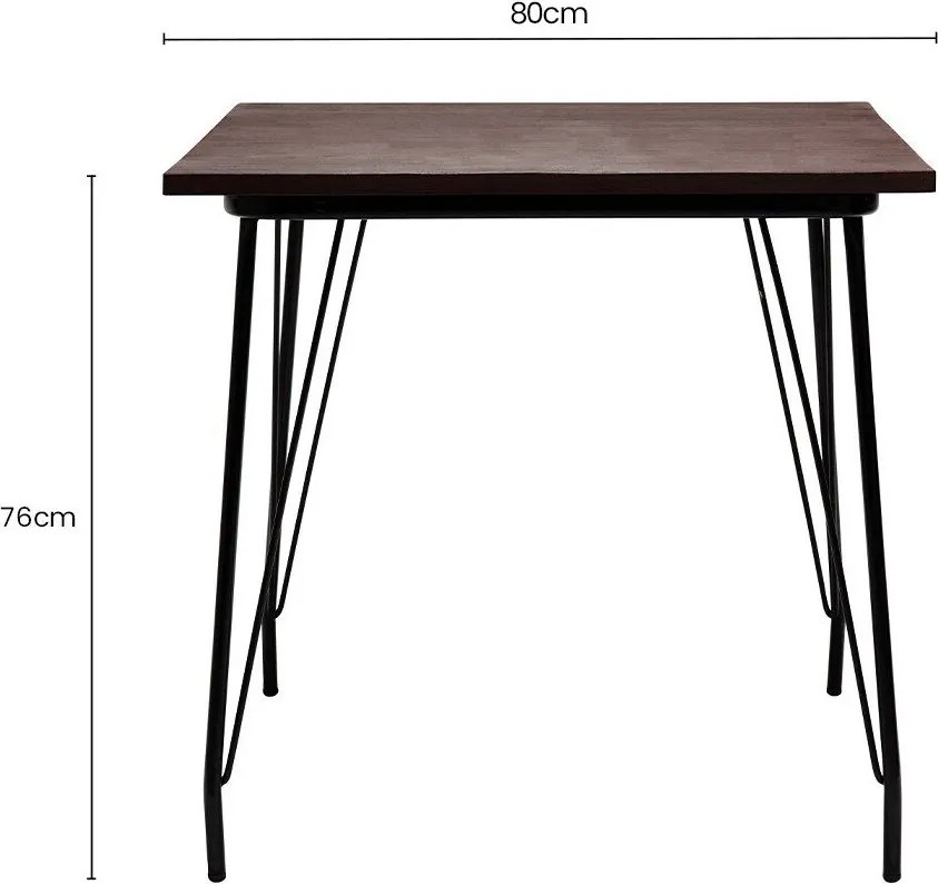 Трапезна маса от масивен бряст ø 80 cm District – Premier Housewares