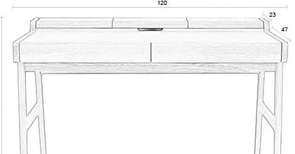 Работна маса 70x120 cm Kaat – Zuiver