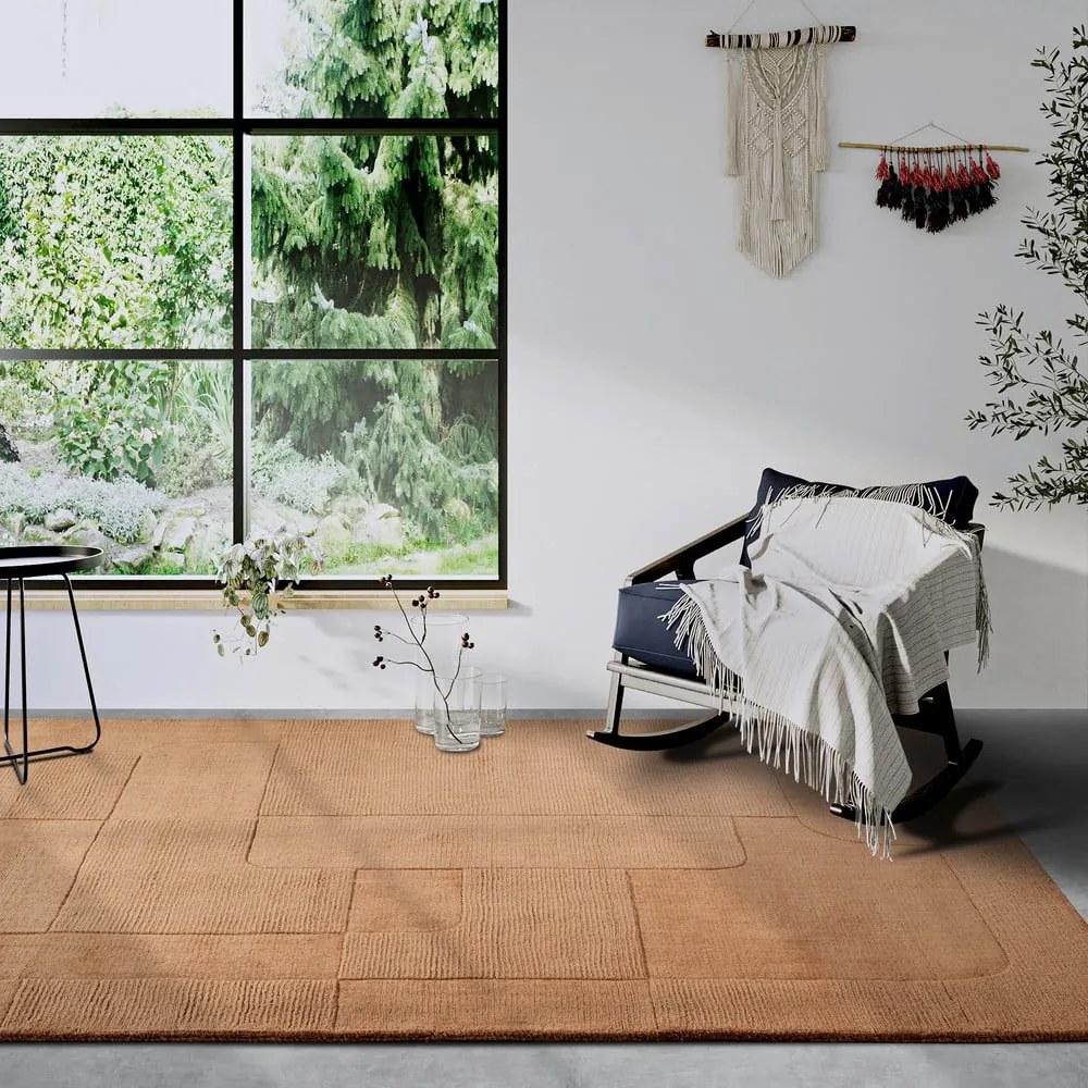 Кафяв ръчно изработен вълнен килим 160x230 cm Charlotte – Villeroy&amp;Boch