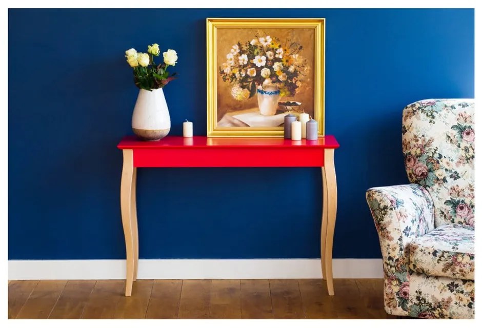 Графитно сива конзолна странична маса, дължина 85 cm - Ragaba