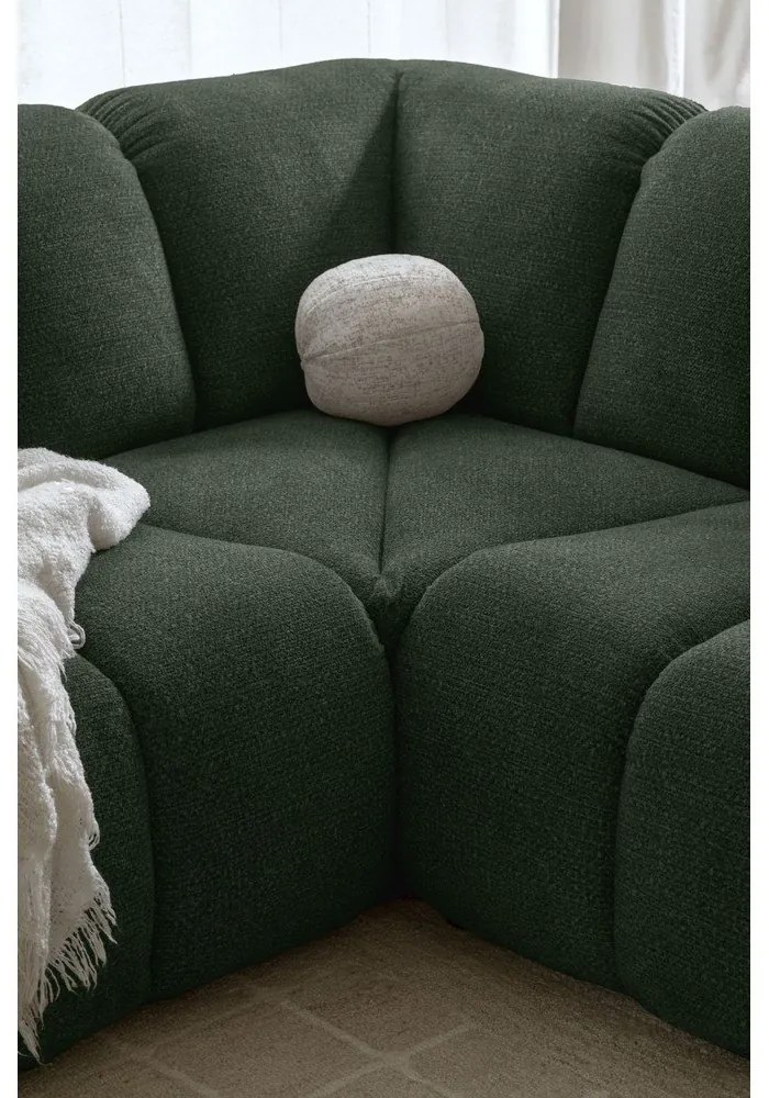 Тъмнозелен ъглов диван (ляв ъгъл/L форма) Shell – Miuform