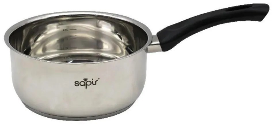 Касерола SAPIR SP 1210 OI12C, 0.4 литра, 12х5.5 см, Двойно дъно, Индукция, Инокс