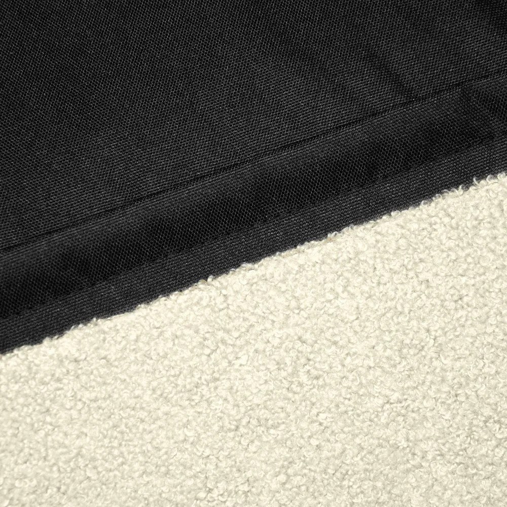 Светлосив детски пуф от букле Snug 130 Bear – SLOWDOWN