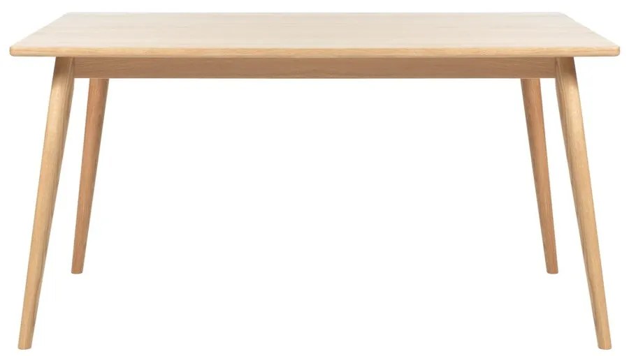 Сгъваема трапезна маса с дъбов плот в естествен цвят 150x90 cm Barrali – Unique Furniture