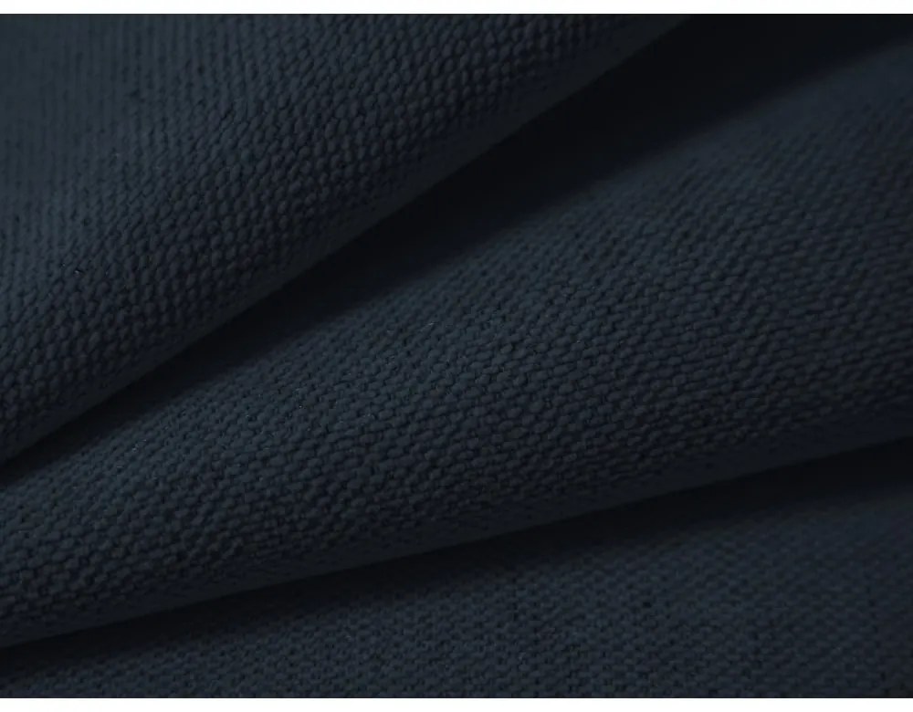 Тъмносиньо двойно легло 140x200 cm тапицирано с място за съхранение с включена подматрачна рамка Campi – Cosmopolitan Design