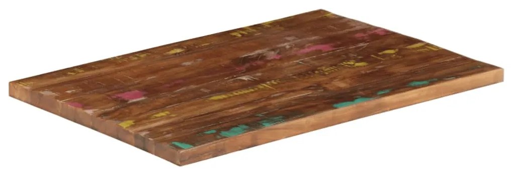 371132 vidaXL Плот за маса 80x60x3,8 см правоъгълен регенерирано дърво масив