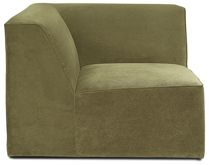 Зелен велурен диван модул Sting - Scandic