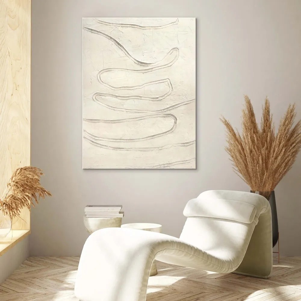 Ръчно рисувана картина 88x118 cm Track The Line – Malerifabrikken