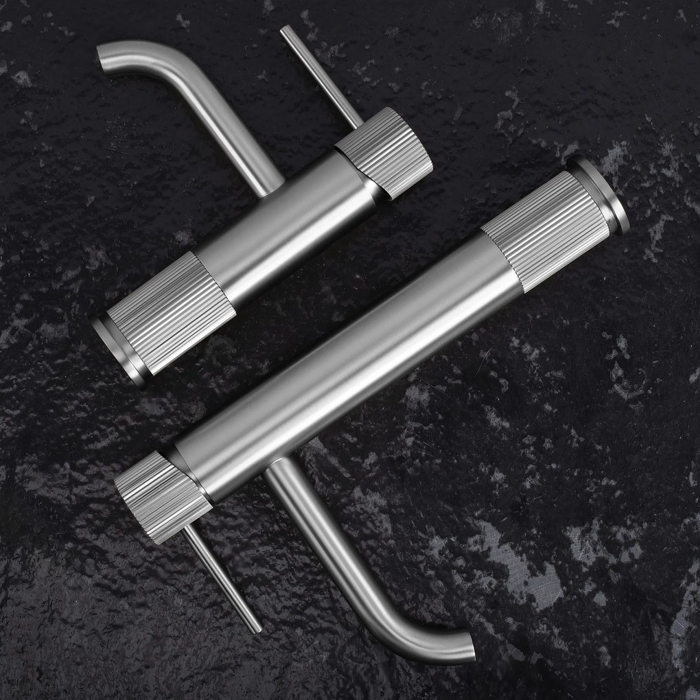 Смесител за баня Rea Lungo Stripe Brush Nickel Low