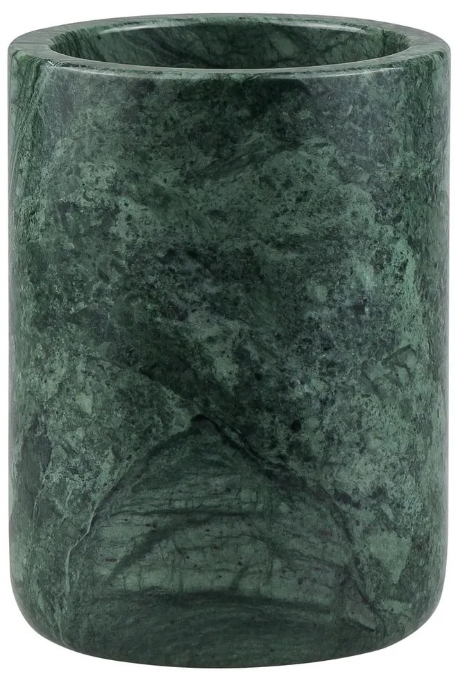 Тъмнозелена мраморна чаша за четки за зъби Marble – Mette Ditmer Denmark