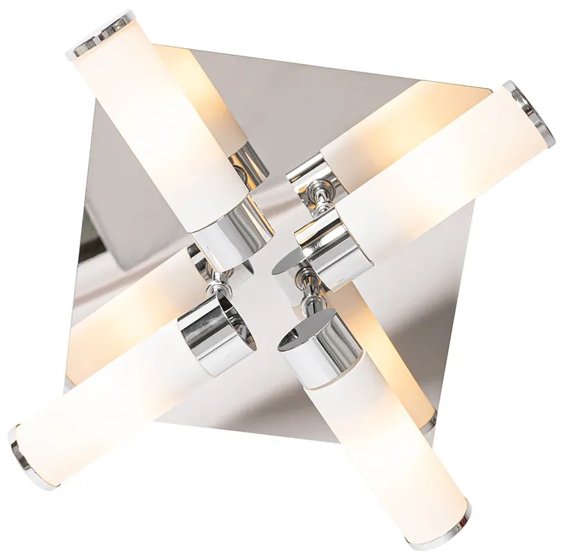 Модерна таванна лампа за баня хром 4-светлина IP44 - Bath