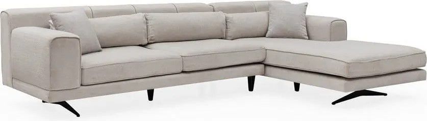 Светлобежов ъглов диван , десен ъгъл Jivago - Artie
