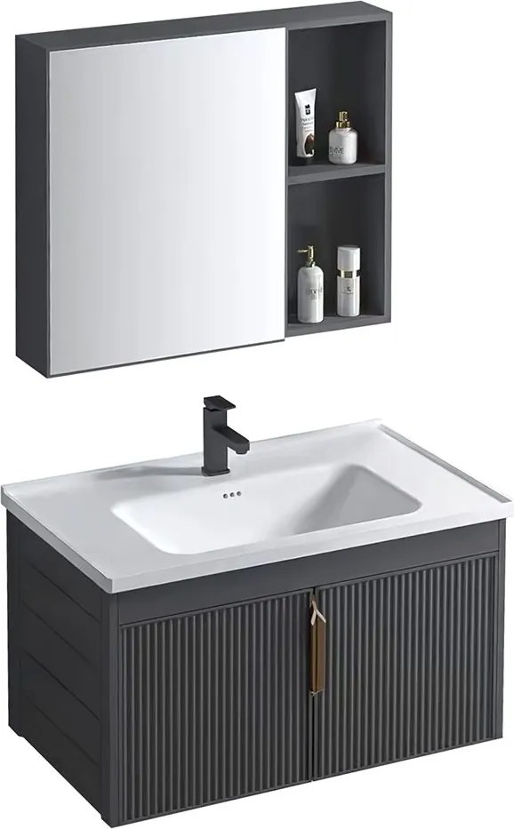 Комплект мебели за баня с мивка Astor 60cm Grey