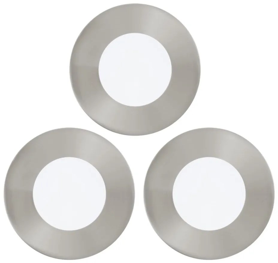 Eglo 94734 - КОМПЛЕКТ 3x LED вградени осветителни тела FUEVA 1xLED/2,7W/230V