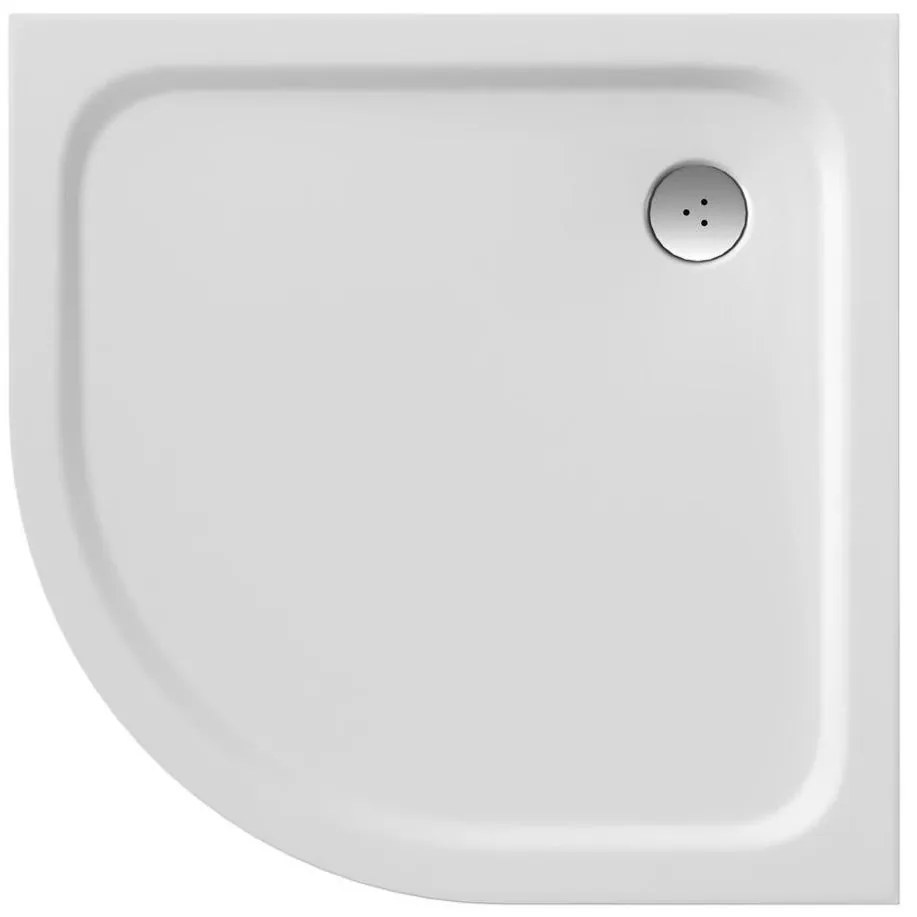 Ravak XA244401010 - Четвърткръгло душ корито ELIPSO 80x80 см бяло