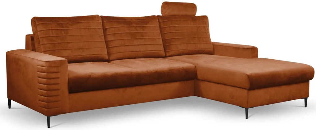 Ъглов диван Consuegra-Oранжево