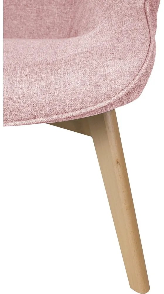 Светлорозов фотьойл с табуретка Niko – Ropez
