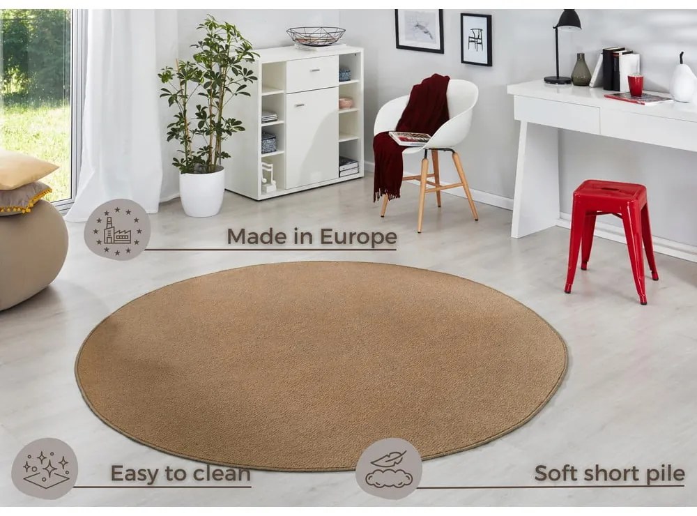 Кафяв кръгъл килим ø 200 cm Fancy – Hanse Home