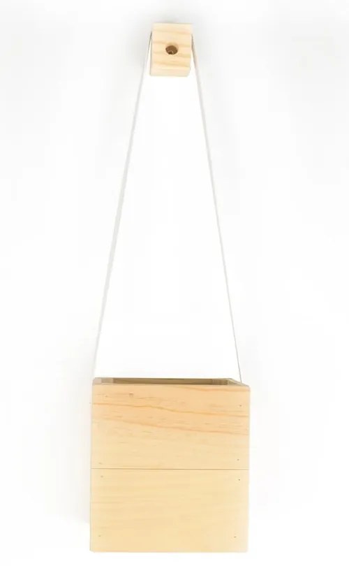 Саксия от бяла ела Colgantes, 17 x 62 cm - Surdic