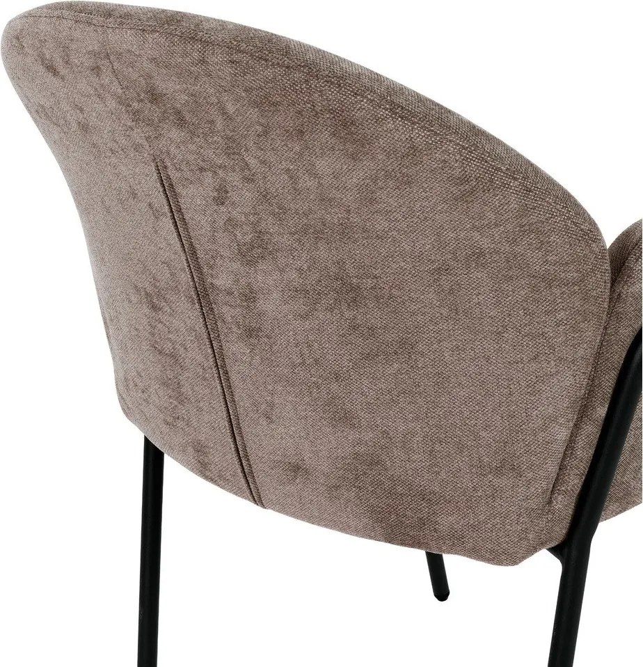 Прасковени тапицирани трапезни столове в комплект 2 бр. Aslin – MOME