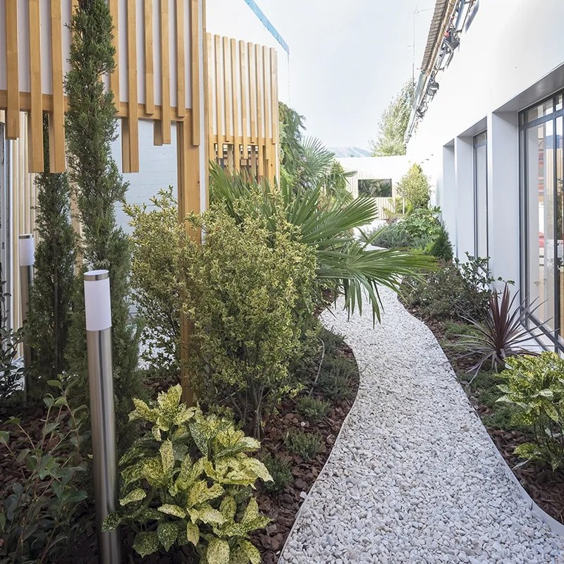 Модерна външна лампа стълб стомана 110 см IP44 - Rox