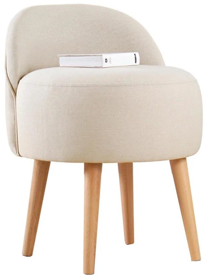 Табуретка NIKI Ø 46 см кремава