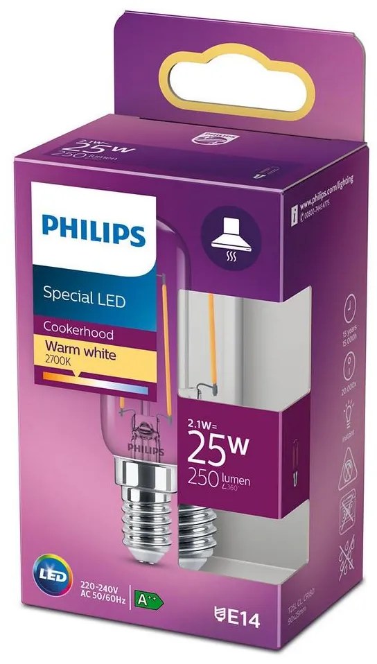 LED Крушка за хладилник VINTAGE Philips T25L E14/2,1W/230V 2700K