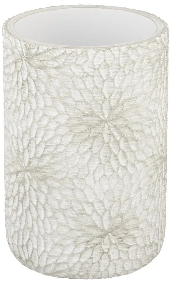 Чаша за четки за зъби от полиресин в бял и златист цвят Montalfano – Wenko