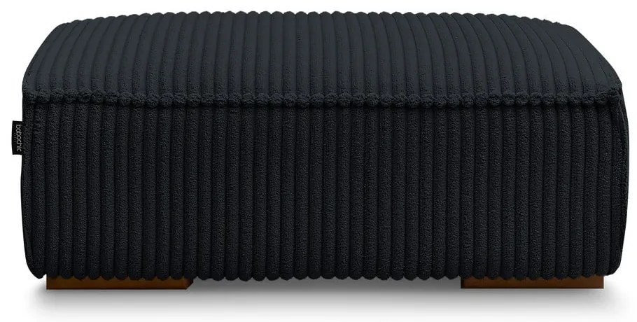 Черна табуретка от рипсено кадифе Chelsea – Bobochic Paris