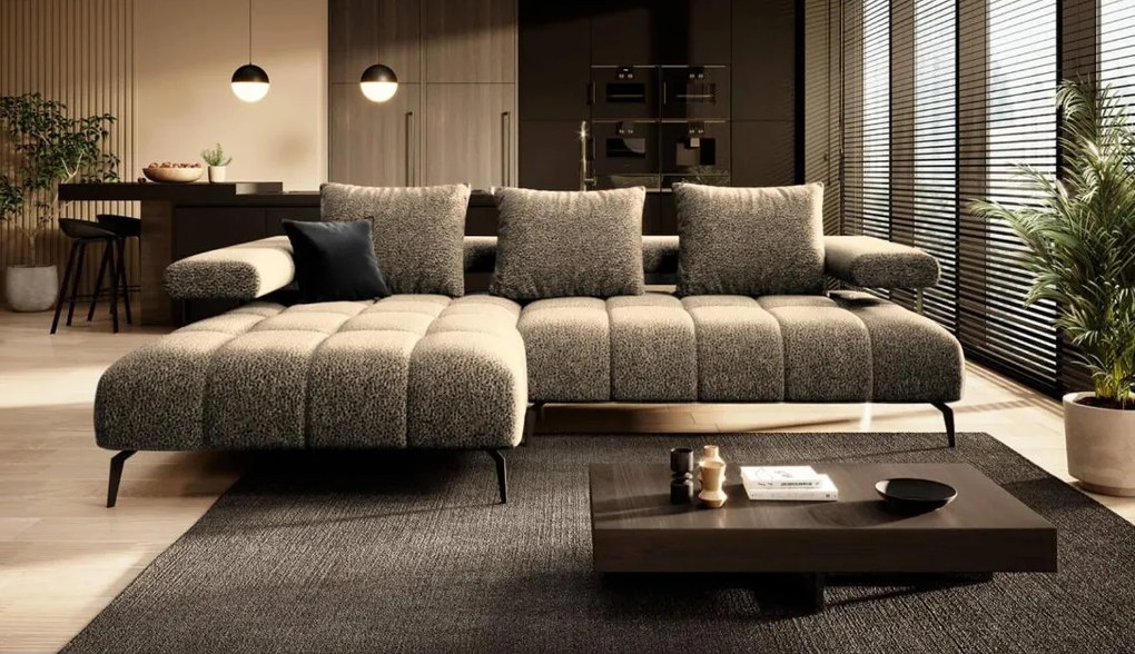 Ъглов диван Magnito Mini-бежов-ляв