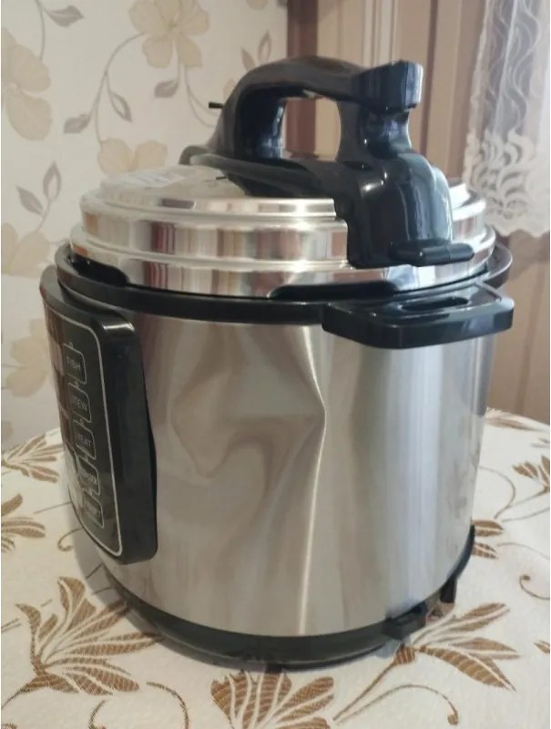Втора ръка: Мултикукър под налягане Oliver Voltz OV51985I6, 1000W, 9 програми, 6L, 70kPa, 24ч таймер, Инокс