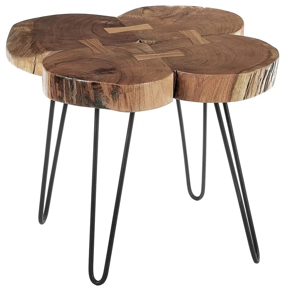 Масичка за кафе с акациев плот 50x50 cm Nandri - Premier Housewares