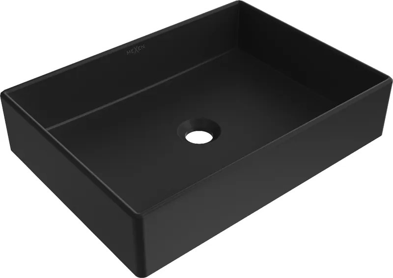 Mexen Goya мивка за плот, 51 x 37 см, матово черно - 22185085