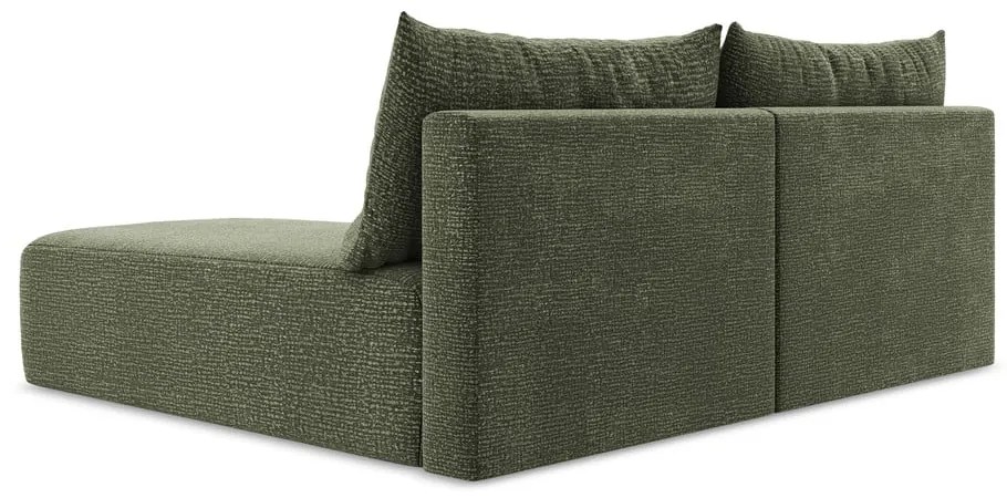 Зелен разтегателен ъглов диван с място за съхранение (десен ъгъл) Kalena – Makamii