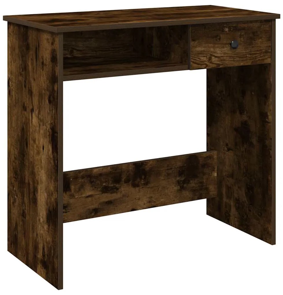 860476 vidaXL Бюро, опушен дъб, 80x40x75 см, инженерно дърво
