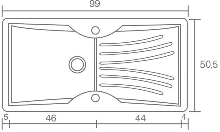 Мивка Sanitec 328-Granite Celtic Stone