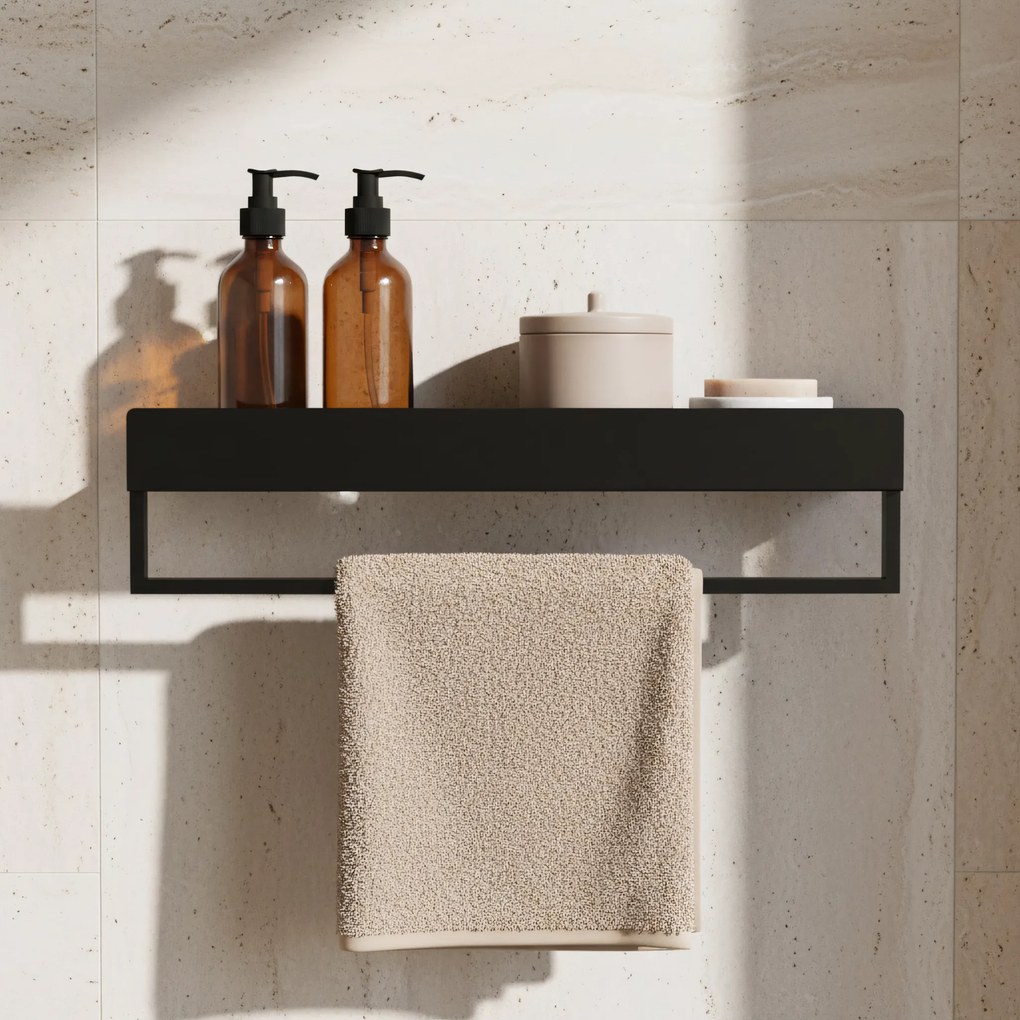 Рафт за баня SF01 60cm black matt