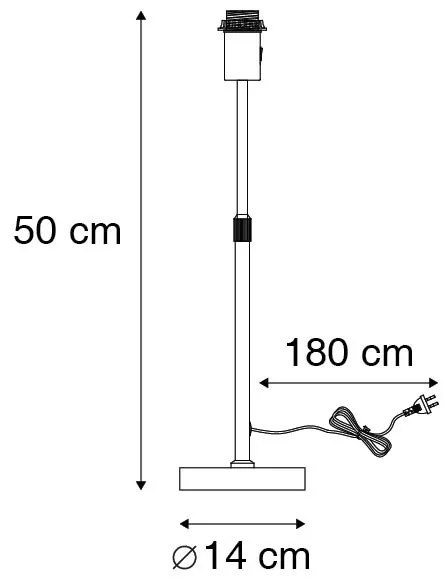 Модерна настолна лампа стоманена регулируема - Parte