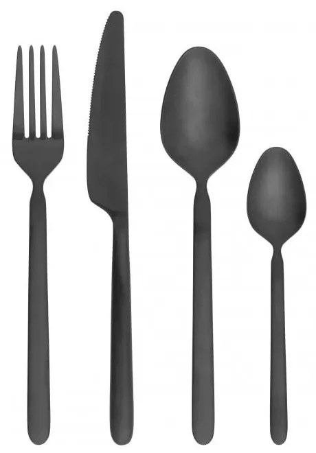 Черен прибори за хранене 16 бр. от неръждаема стомана Stella – Blomus