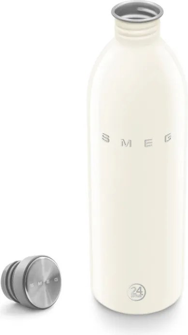Бутилка Smeg Urban WBF02CR, 1 л, Херметично затваряне, Без ВРА, Неръждаема Стомана, Крем