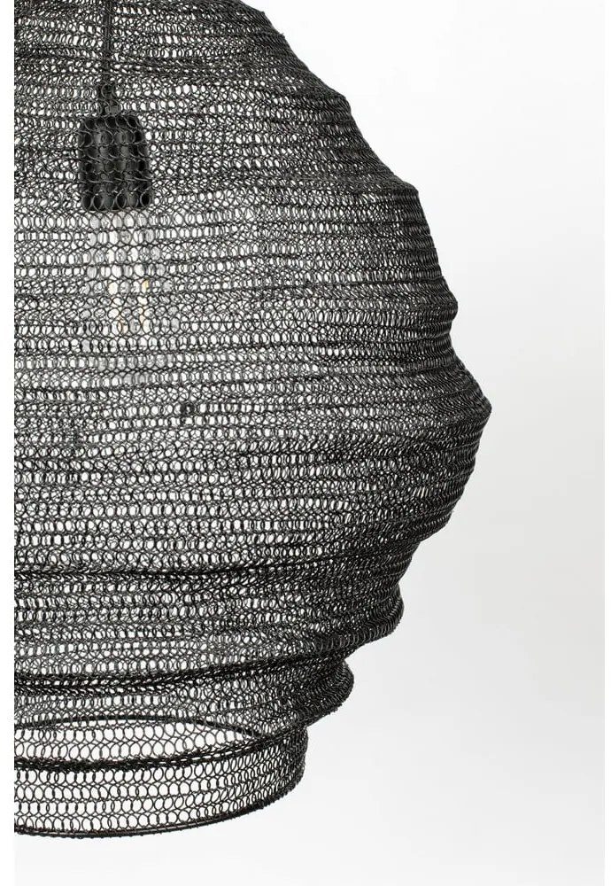 Черно висящо осветително тяло , ø 48 cm Lena - White Label