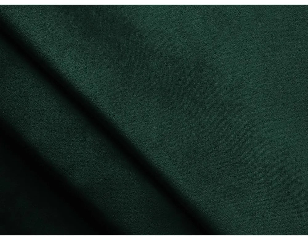 Тъмнозелен кадифен сгъваем/с място за съхранение ъглов диван (ляв ъгъл) Kalena – Makamii