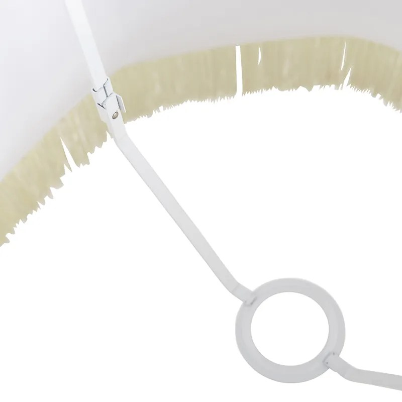 Копринен абажур кремав 45/30/44 - Баба