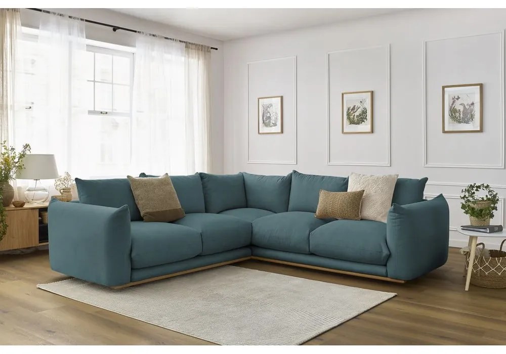 Син ъглов диван Ernest – Bobochic Paris